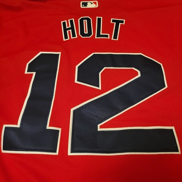 Red Sox Brock Holt MLB Baseball Boston Jersey Majestic Cool Base #12 Men's XL - Picture 9 of 9